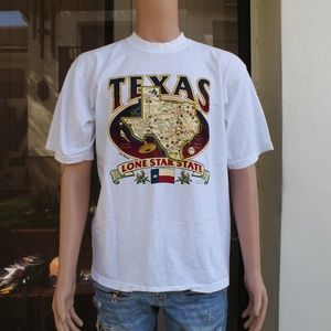 Vintage 90s TEXAS  the lone star state tshirt